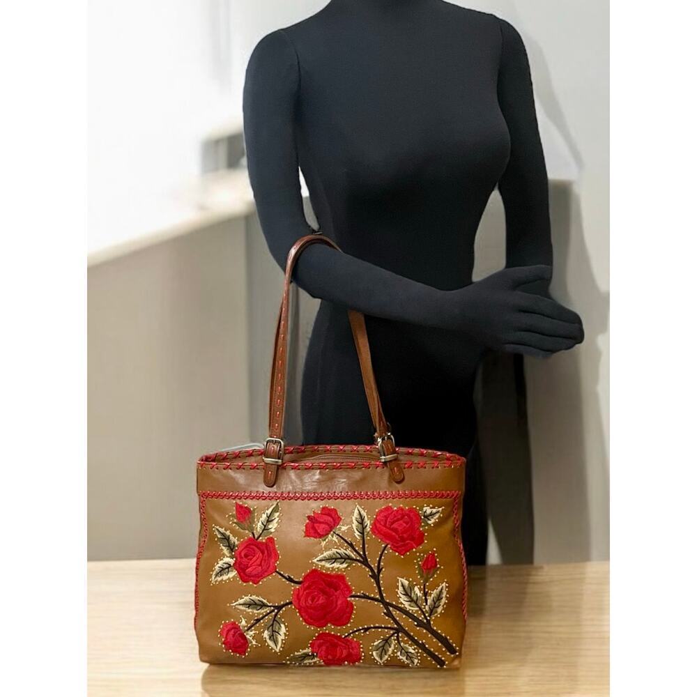Y2K Isabella Fiore Rambling Rose Large Toby Tote & Wallet - Picture 12 of 14